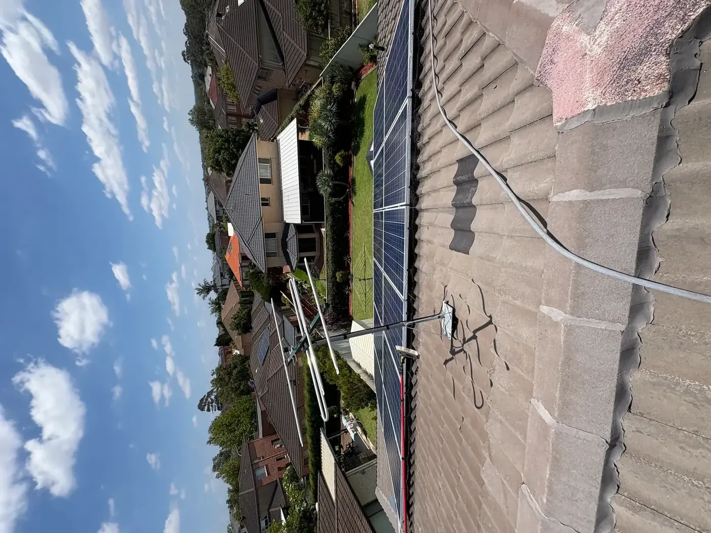 Roof cleaning result – Sydney property